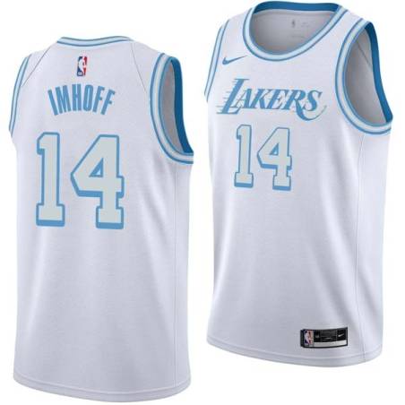 2020-21City Darrall Imhoff Twill Basketball Jersey -Lakers #14 Imhoff Twill Jerseys, FREE SHIPPING