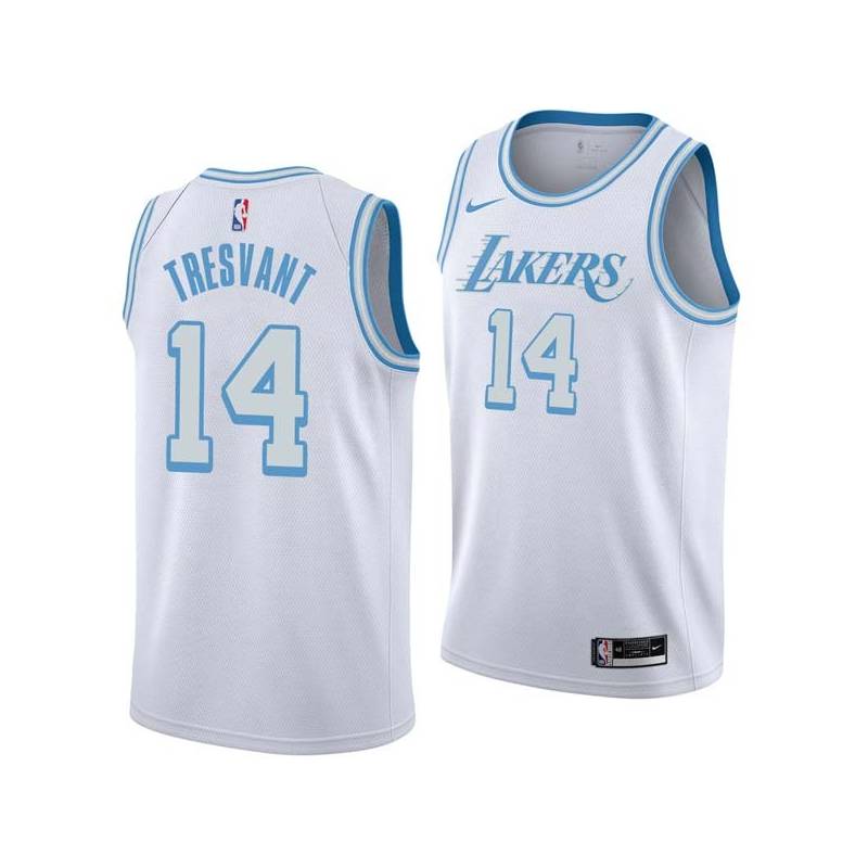 2020-21City John Tresvant Twill Basketball Jersey -Lakers #14 Tresvant Twill Jerseys, FREE SHIPPING