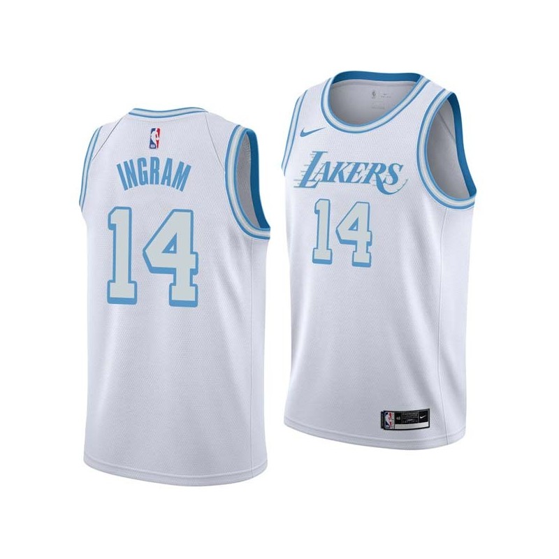 2020-21City Brandon Ingram Twill Basketball Jersey -Lakers #14 Ingram Twill Jerseys, FREE SHIPPING