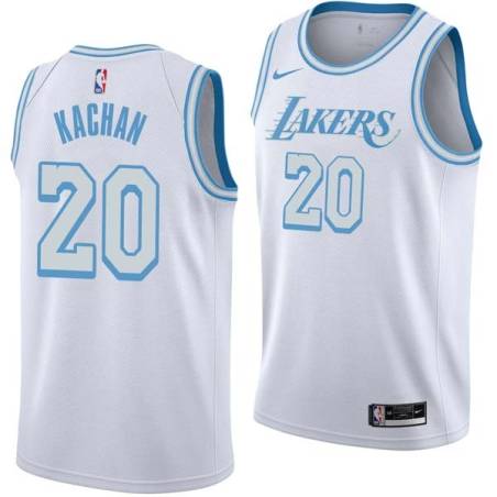 2020-21City Whitey Kachan Twill Basketball Jersey -Lakers #20 Kachan Twill Jerseys, FREE SHIPPING