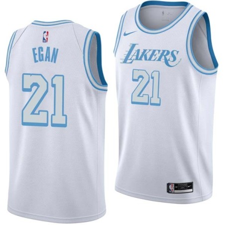 2020-21City Johnny Egan Twill Basketball Jersey -Lakers #21 Egan Twill Jerseys, FREE SHIPPING