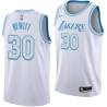 2020-21City Bill Hewitt Twill Basketball Jersey -Lakers #30 Hewitt Twill Jerseys, FREE SHIPPING