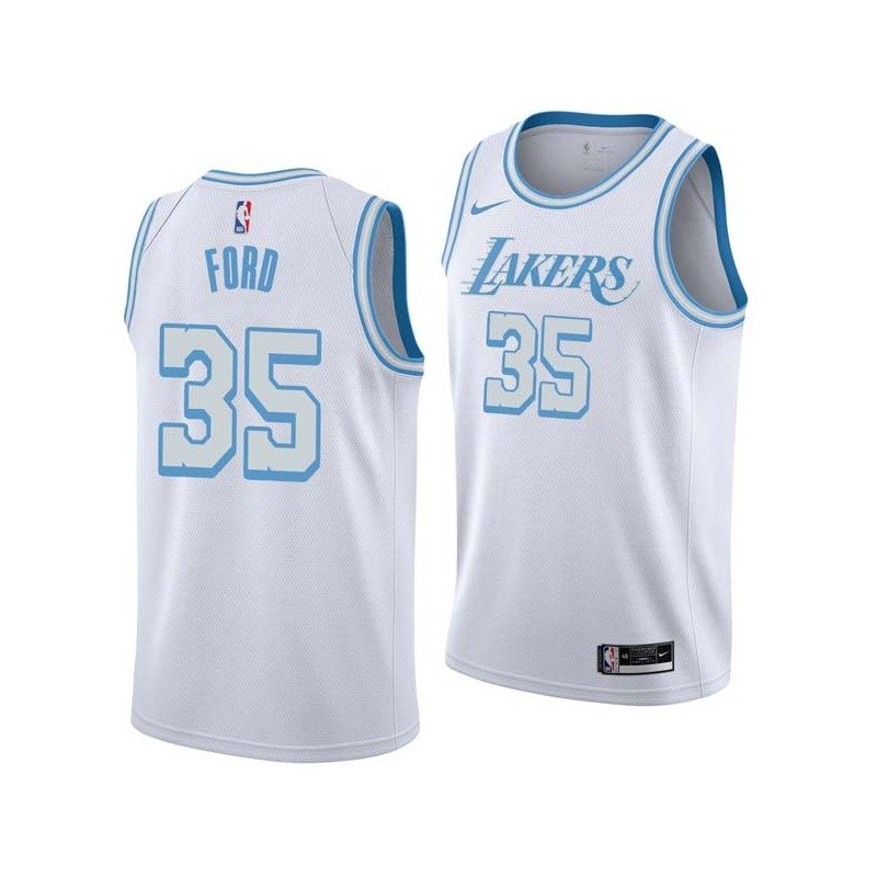 2020-21City Don Ford Twill Basketball Jersey -Lakers #35 Ford Twill Jerseys, FREE SHIPPING