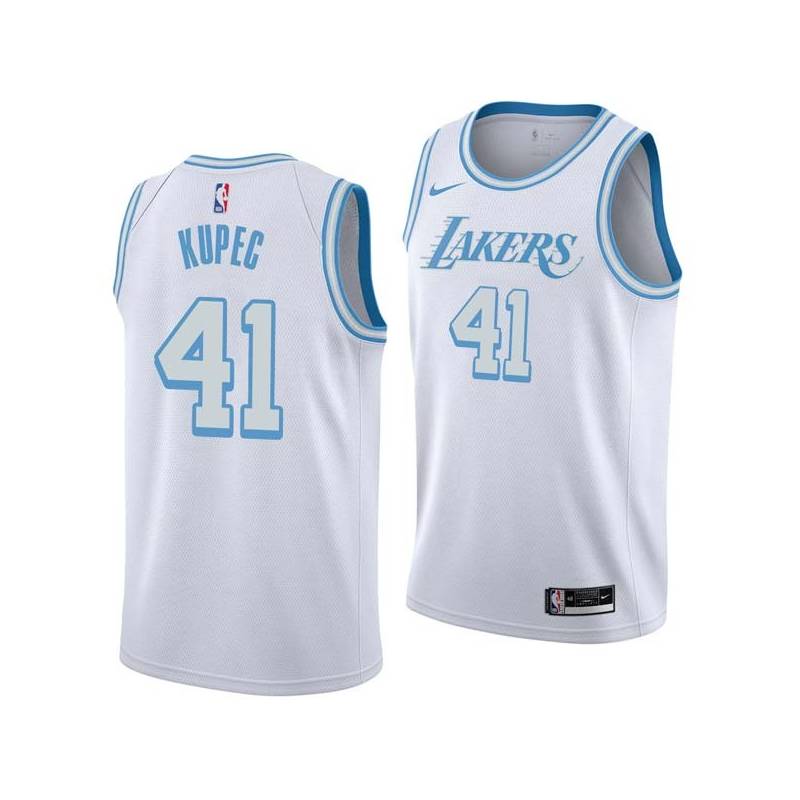 2020-21City C.J. Kupec Twill Basketball Jersey -Lakers #41 Kupec Twill Jerseys, FREE SHIPPING