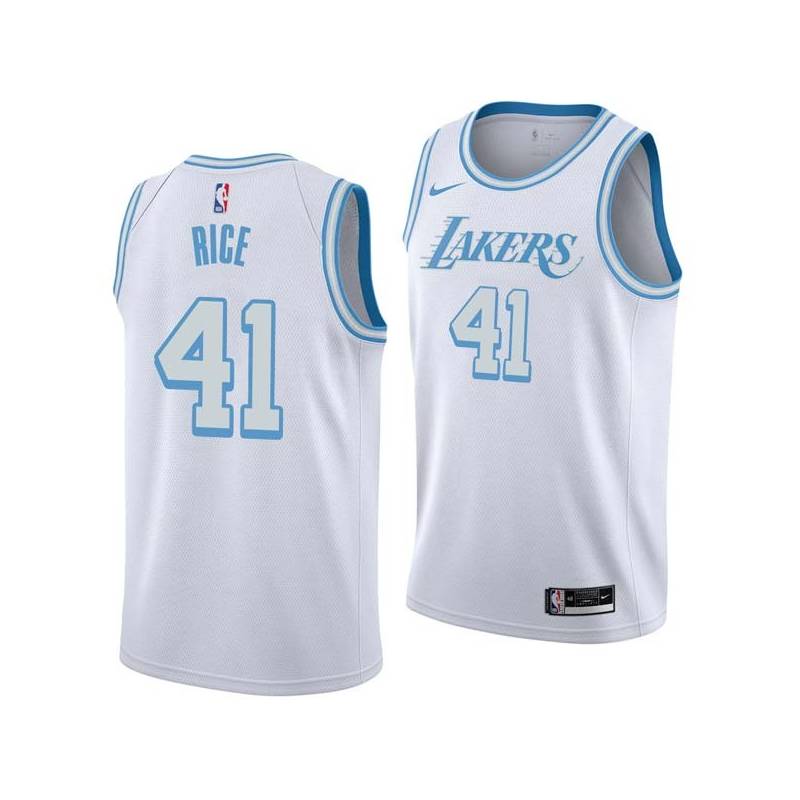 2020-21City Glen Rice Twill Basketball Jersey -Lakers #41 Rice Twill Jerseys, FREE SHIPPING