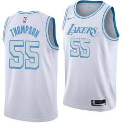 2020-21City Billy Thompson Twill Basketball Jersey -Lakers #55 Thompson Twill Jerseys, FREE SHIPPING