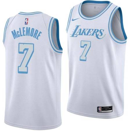 2020-21City Ben McLemore Lakers #7 Twill Basketball Jersey FREE SHIPPING