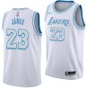 2020-21City LeBron James Lakers #23 Twill Basketball Jersey FREE SHIPPING