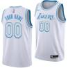 2020-21City Customized Los Angeles Lakers Twill Basketball Jersey FREE SHIPPING