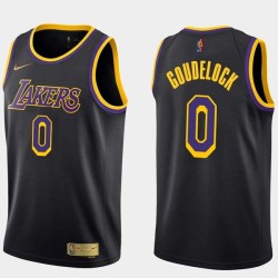 2020-21Earned Andrew Goudelock Twill Basketball Jersey -Lakers #0 Goudelock Twill Jerseys, FREE SHIPPING