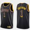 2020-21Earned Javaris Crittenton Twill Basketball Jersey -Lakers #1 Crittenton Twill Jerseys, FREE SHIPPING
