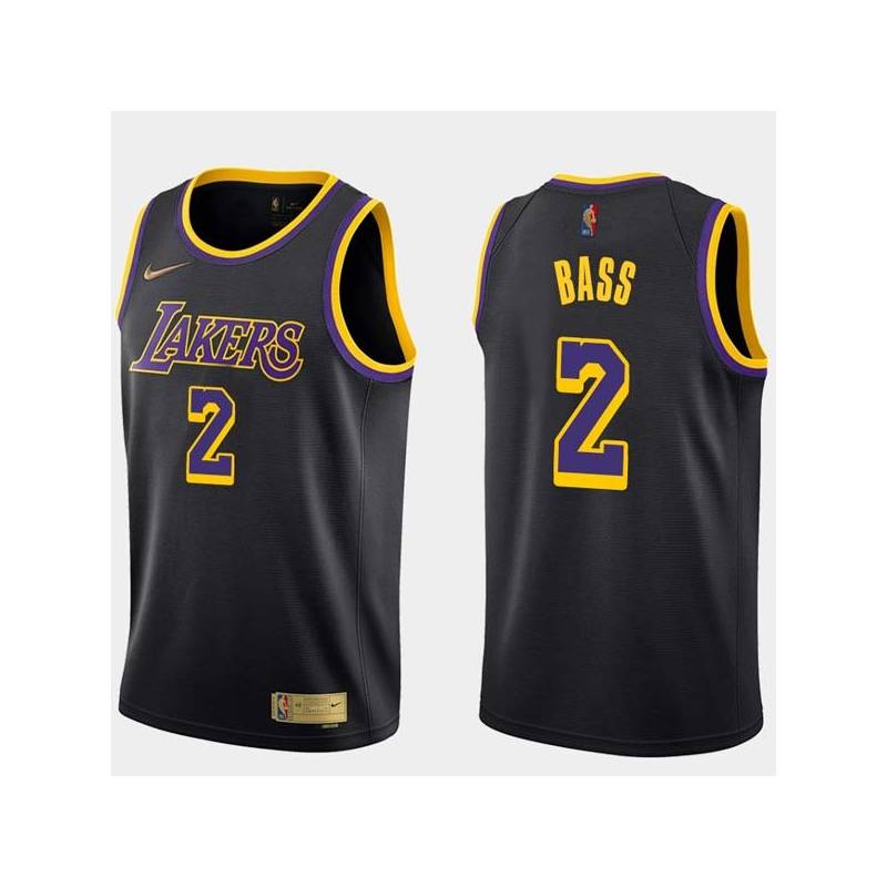 2020-21Earned Brandon Bass Twill Basketball Jersey -Lakers #2 Bass Twill Jerseys, FREE SHIPPING