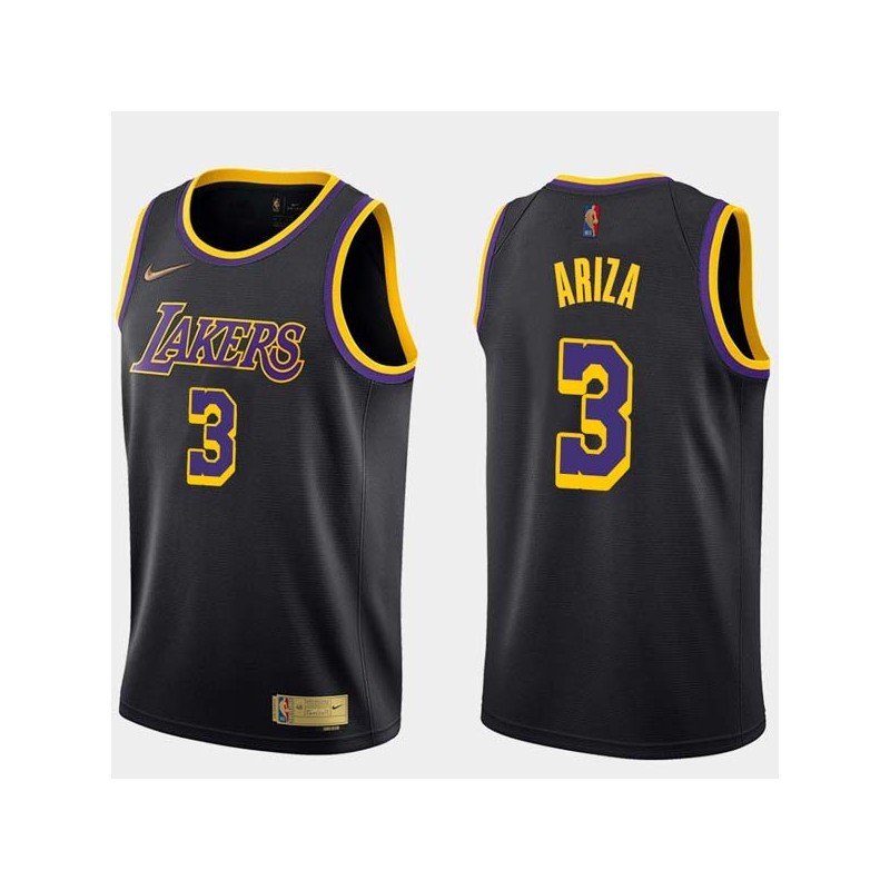 2020-21Earned Trevor Ariza Twill Basketball Jersey -Lakers #3 Ariza Twill Jerseys, FREE SHIPPING