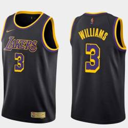 2020-21Earned Shawne Williams Twill Basketball Jersey -Lakers #3 Williams Twill Jerseys, FREE SHIPPING