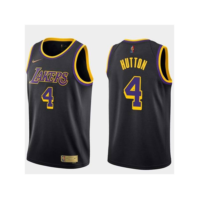 2020-21Earned Joe Hutton Twill Basketball Jersey -Lakers #4 Hutton Twill Jerseys, FREE SHIPPING