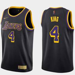 2020-21Earned Frankie King Twill Basketball Jersey -Lakers #4 King Twill Jerseys, FREE SHIPPING
