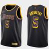 2020-21Earned Tom Abernethy Twill Basketball Jersey -Lakers #5 Abernethy Twill Jerseys, FREE SHIPPING