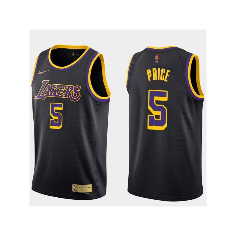 2020-21Earned Jim Price Twill Basketball Jersey -Lakers #5 Price Twill Jerseys, FREE SHIPPING