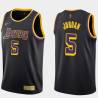 2020-21Earned Eddie Jordan Twill Basketball Jersey -Lakers #5 Jordan Twill Jerseys, FREE SHIPPING