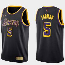 2020-21Earned Jordan Farmar Twill Basketball Jersey -Lakers #5 Farmar Twill Jerseys, FREE SHIPPING