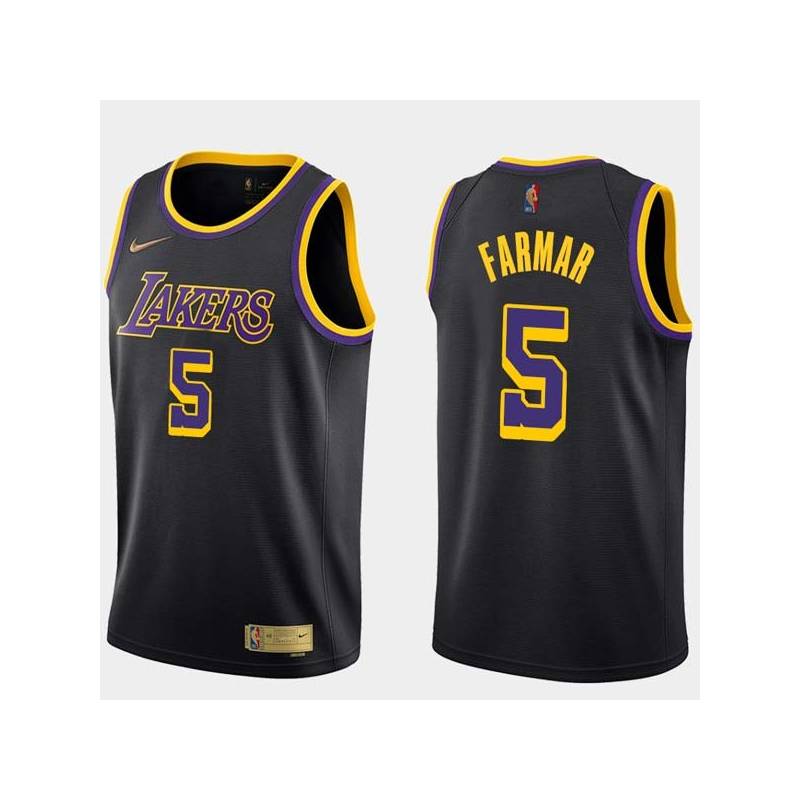 2020-21Earned Jordan Farmar Twill Basketball Jersey -Lakers #5 Farmar Twill Jerseys, FREE SHIPPING