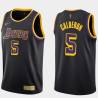 2020-21Earned Jose Calderon Twill Basketball Jersey -Lakers #5 Calderon Twill Jerseys, FREE SHIPPING