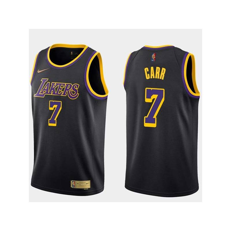 2020-21Earned Kenny Carr Twill Basketball Jersey -Lakers #7 Carr Twill Jerseys, FREE SHIPPING