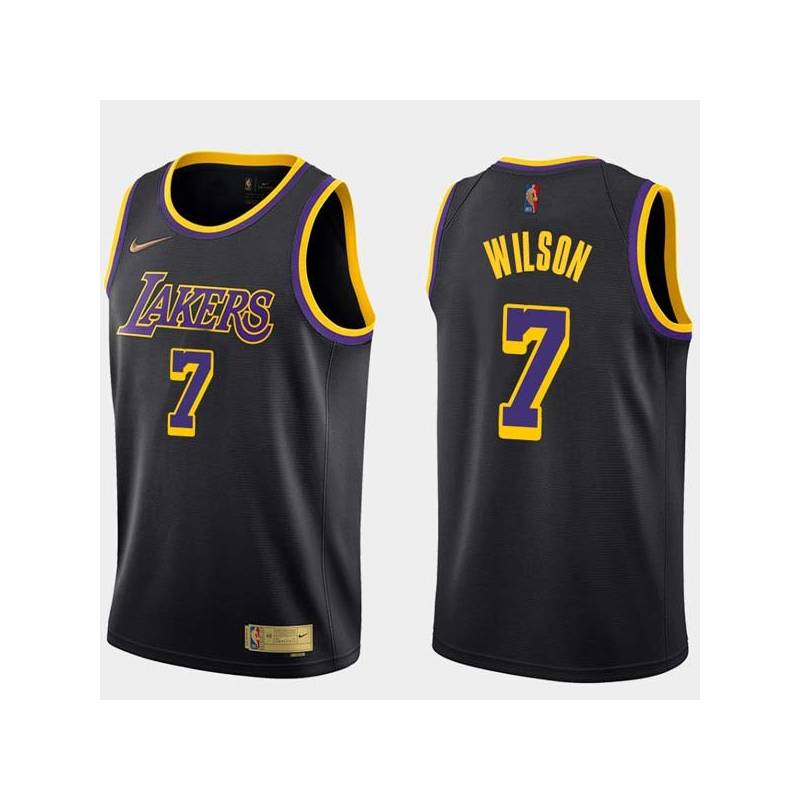 2020-21Earned Trevor Wilson Twill Basketball Jersey -Lakers #7 Wilson Twill Jerseys, FREE SHIPPING