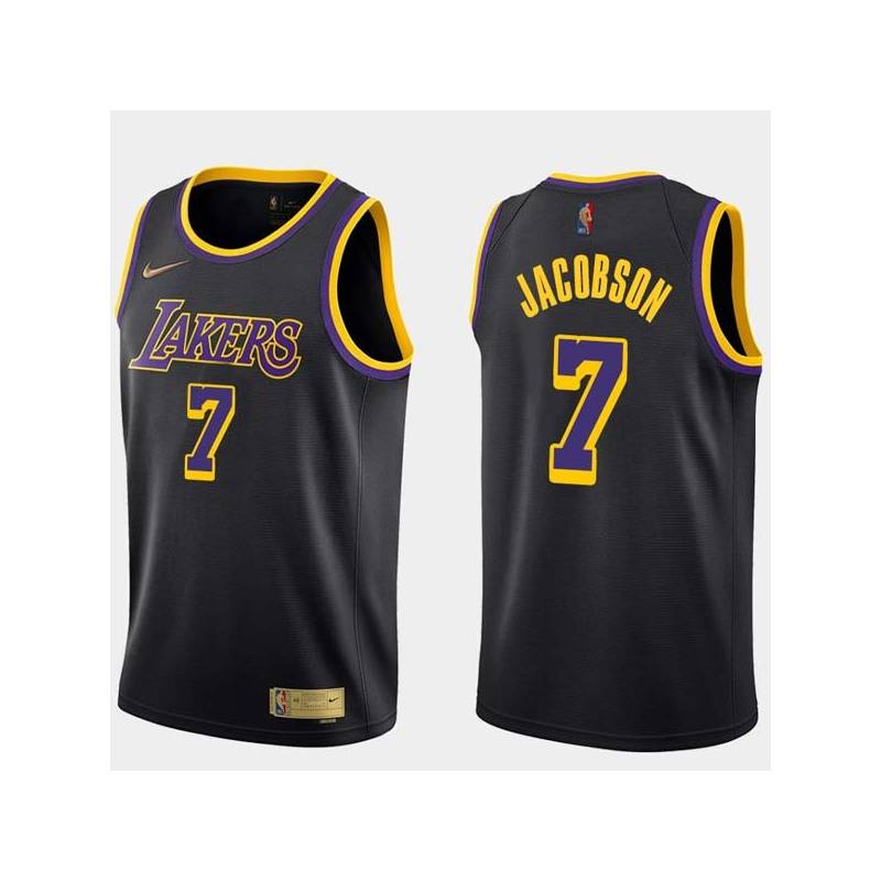 2020-21Earned Sam Jacobson Twill Basketball Jersey -Lakers #7 Jacobson Twill Jerseys, FREE SHIPPING