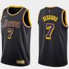 2020-21Earned Ramon Sessions Twill Basketball Jersey -Lakers #7 Sessions Twill Jerseys, FREE SHIPPING