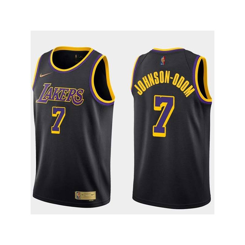 2020-21Earned Darius Johnson-Odom Twill Basketball Jersey -Lakers #7 Johnson-Odom Twill Jerseys, FREE SHIPPING