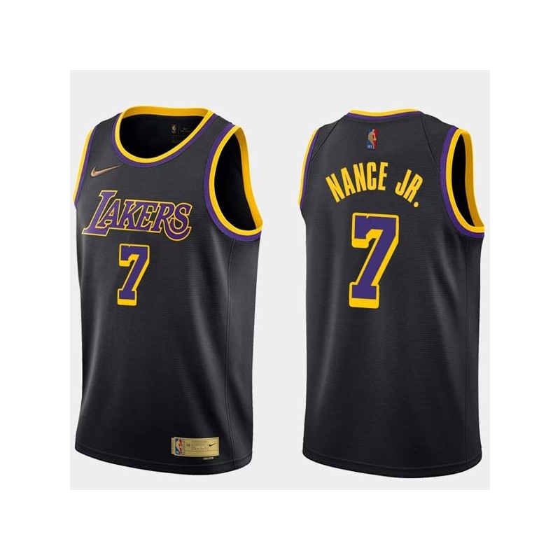 2020-21Earned Larry Nance Jr. Twill Basketball Jersey -Lakers #7 Nance Jr Twill Jerseys, FREE SHIPPING