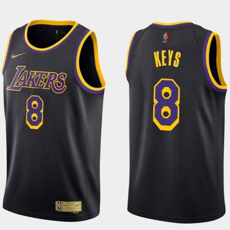 2020-21Earned Randolph Keys Twill Basketball Jersey -Lakers #8 Keys Twill Jerseys, FREE SHIPPING