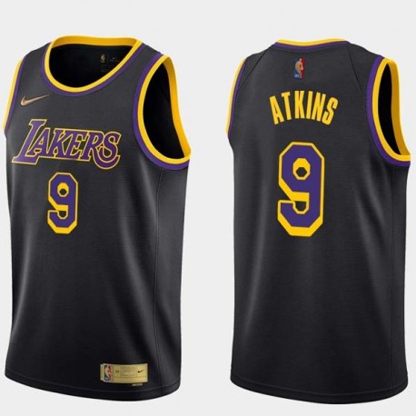 2020-21Earned Chucky Atkins Twill Basketball Jersey -Lakers #9 Atkins Twill Jerseys, FREE SHIPPING