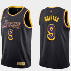 2020-21Earned Marcelo Huertas Twill Basketball Jersey -Lakers #9 Huertas Twill Jerseys, FREE SHIPPING