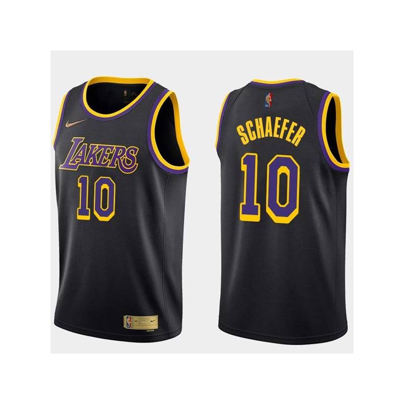 2020-21Earned Herm Schaefer Twill Basketball Jersey -Lakers #10 Schaefer Twill Jerseys, FREE SHIPPING