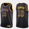 2020-21Earned Herm Schaefer Twill Basketball Jersey -Lakers #10 Schaefer Twill Jerseys, FREE SHIPPING