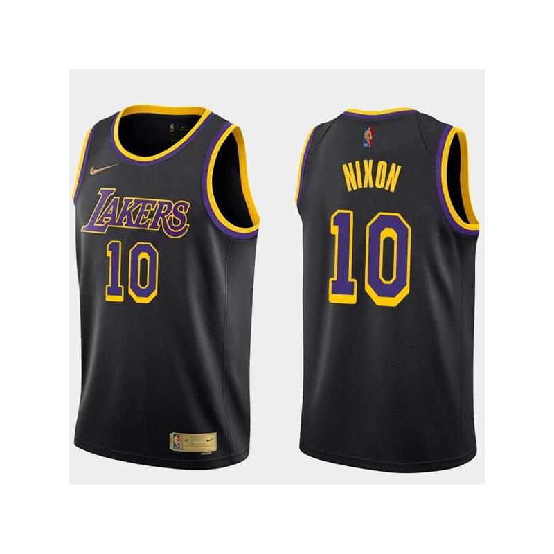 2020-21Earned Norm Nixon Twill Basketball Jersey -Lakers #10 Nixon Twill Jerseys, FREE SHIPPING