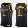 2020-21Earned Jim Cleamons Twill Basketball Jersey -Lakers #11 Cleamons Twill Jerseys, FREE SHIPPING