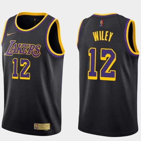 2020-21Earned Gene Wiley Twill Basketball Jersey -Lakers #12 Wiley Twill Jerseys, FREE SHIPPING