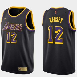 2020-21Earned Jerome Kersey Twill Basketball Jersey -Lakers #12 Kersey Twill Jerseys, FREE SHIPPING