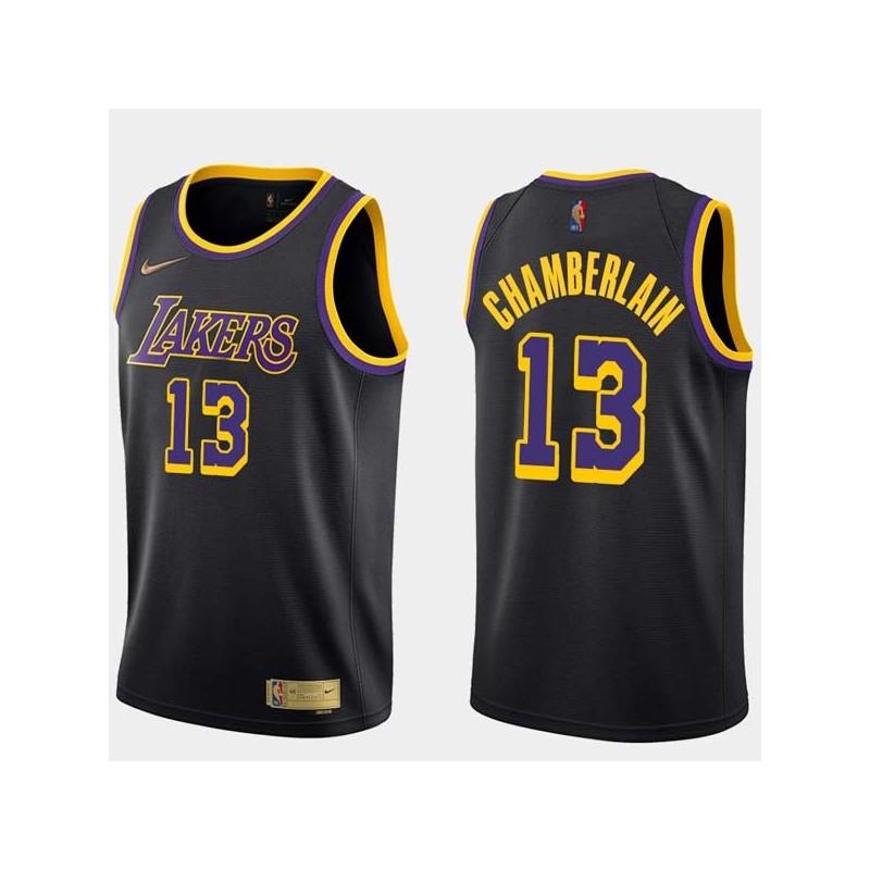 2020-21Earned Wilt Chamberlain Twill Basketball Jersey -Lakers #13 Chamberlain Twill Jerseys, FREE SHIPPING