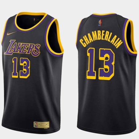 2020-21Earned Wilt Chamberlain Twill Basketball Jersey -Lakers #13 Chamberlain Twill Jerseys, FREE SHIPPING