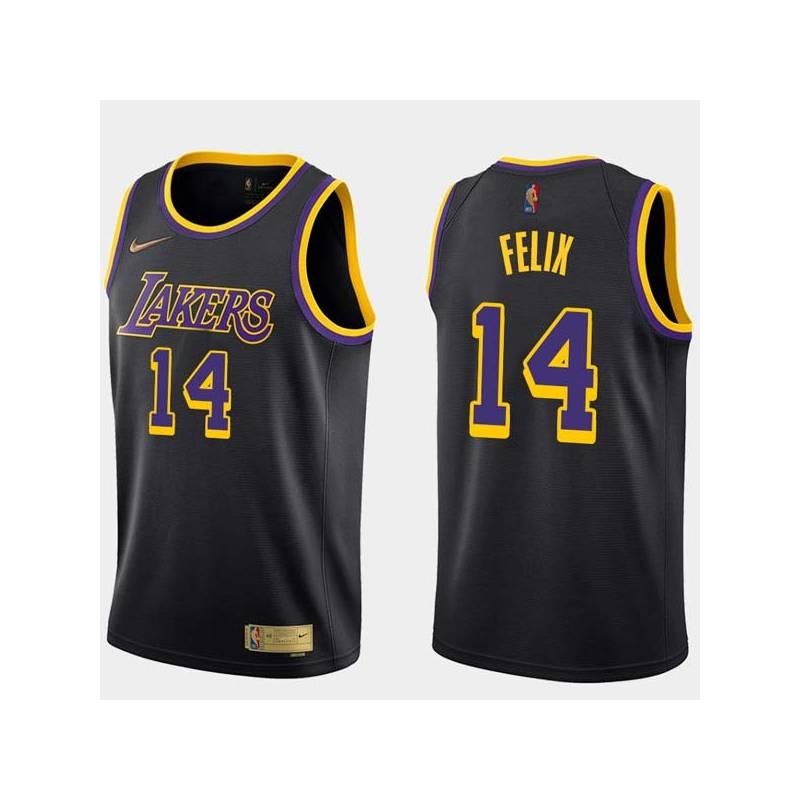 2020-21Earned Ray Felix Twill Basketball Jersey -Lakers #14 Felix Twill Jerseys, FREE SHIPPING