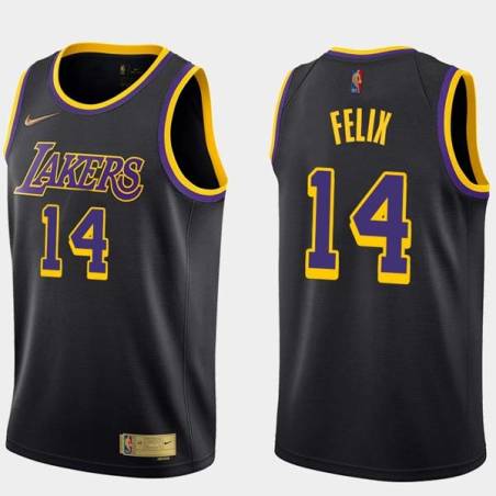 2020-21Earned Ray Felix Twill Basketball Jersey -Lakers #14 Felix Twill Jerseys, FREE SHIPPING