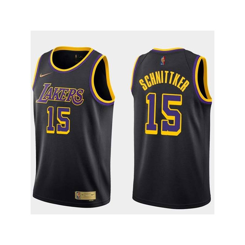 2020-21Earned Dick Schnittker Twill Basketball Jersey -Lakers #15 Schnittker Twill Jerseys, FREE SHIPPING