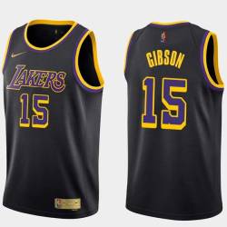 2020-21Earned Mel Gibson Twill Basketball Jersey -Lakers #15 Gibson Twill Jerseys, FREE SHIPPING