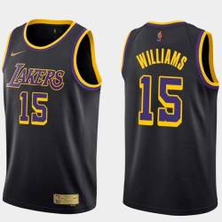 2020-21Earned Ron Williams Twill Basketball Jersey -Lakers #15 Williams Twill Jerseys, FREE SHIPPING