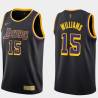 2020-21Earned Ron Williams Twill Basketball Jersey -Lakers #15 Williams Twill Jerseys, FREE SHIPPING