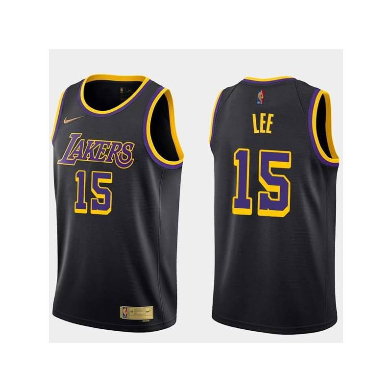 2020-21Earned Butch Lee Twill Basketball Jersey -Lakers #15 Lee Twill Jerseys, FREE SHIPPING